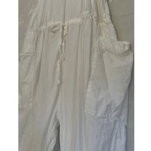 Album Di Famiglia Salopette Jumpsuit in Milk - Picture 4 of 5